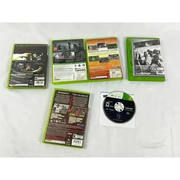 Lot of 6 Xbox 360 Resident Evil Arcade Batman Sports Working Bundle - Picture 2 of 6